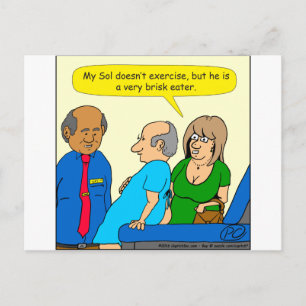 910 zeer stevige eter cartoon briefkaart