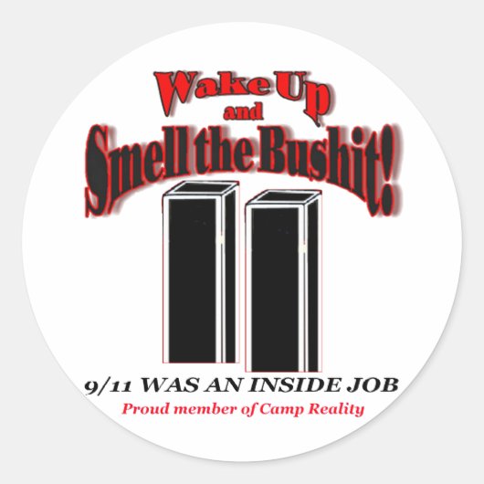 911 Bushit Stickers (Voorkant)