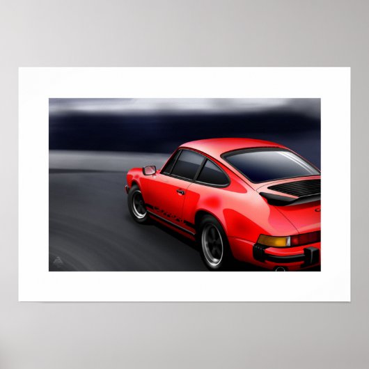911 Carrera Sports coupe Poster Illustration (Devant)
