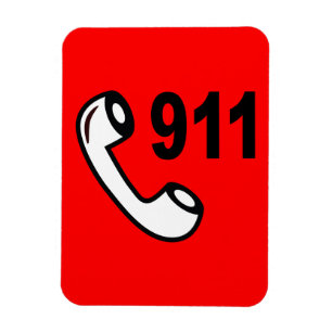 911 DE MEDISCHE HULP SHOUTOUT VAN HET AANTAL VAN MAGNEET