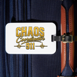 911 Dispatcher Bagage Label | Chaos Coördinator