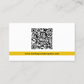 911 Dispatcher Custom Logo Thin Gold Line QR-code Visitekaartje (Achterkant)