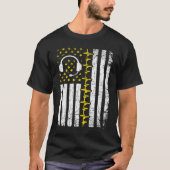 911 Dispatcher Flag Emergency Responder Police Dis T-shirt (Voorkant)