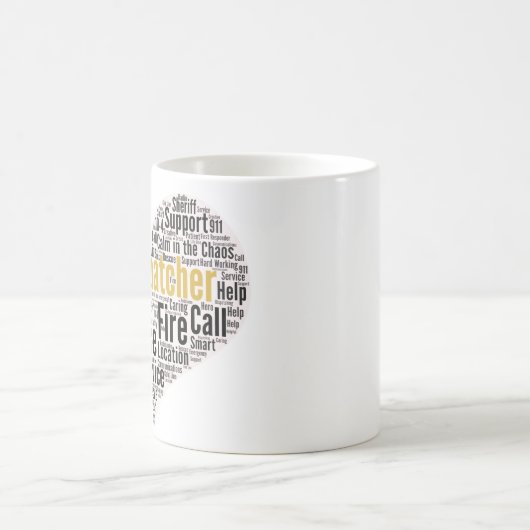 911 Dispatcher Mot Cloud Café Mug (Centre)