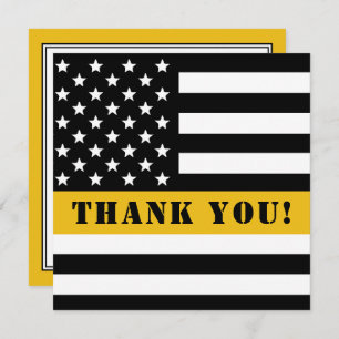 911 Dispatcher Thin Gold Line Appreciation Notitiekaartje