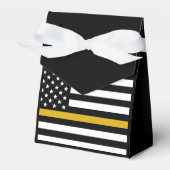 911 Dispatcher Thin Gold Line Flag Appreciation Bedankdoosjes (Voorkant Zijde)