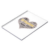 911 Dispatcher Word Cloud Notitieboek (Linkerzijde)