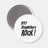 911 Dispatchers Rock! Magnet (Recto/Verso)