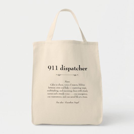 911 Emergency Dispatcher Appreciation Gift Tote Bag (Voorkant)