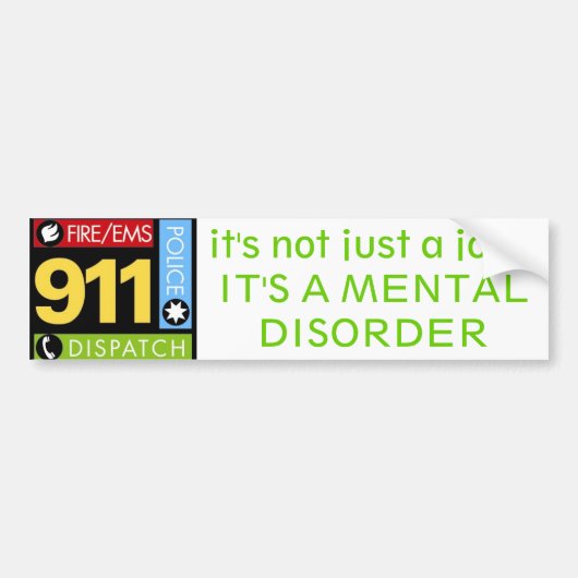 911 Exploitant Bumpersticker (Voorkant)