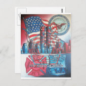 911 God Bless America Briefkaart (Voorkant / Achterkant)