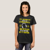 911 Hoofdtelefoon Verzendbedieningspersoneel polit T-shirt (Voorkant volledig)