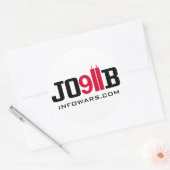 911 INSIDEJOB infowars.com Ronde Sticker (Envelop)