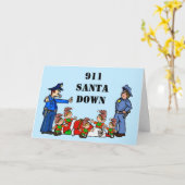 911 kerstkaart voor kerstmis kaart (Gele Bloem)