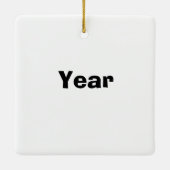 911 Kerstkerstversiering Keramisch Ornament (Achterkant)