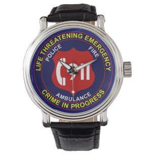 911 Kijk Politie Brandweer Ambulance Horloge