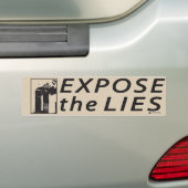 911 Maak de rijen bloot Bumpersticker (Op auto)