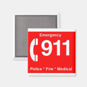 911 MAGNEET (Voorkant / Achterkant)