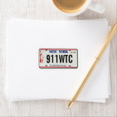 911 Memorial NY Étiquette de plaque de licence (En situation)