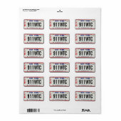 911 Memorial NY Licentie Bord Label (Full Sheet)