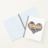 911 Mok van de Dispatcher Word Cloud Coffee Notitieboek (Binnen)