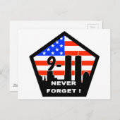 911 nooit vergeten briefkaart (Voorkant / Achterkant)