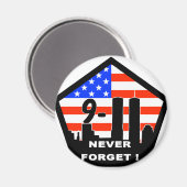 911 nooit vergeten magneet (Voorkant / Achterkant)