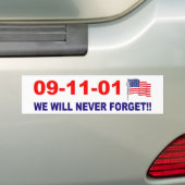 911 Nous n'oublierons jamais Bumper Sticker (En voiture)
