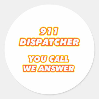 911 verzender-1 ronde sticker