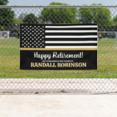 911 Verzender Thin Gold Line Happy Retirement Spandoek (Insitu)