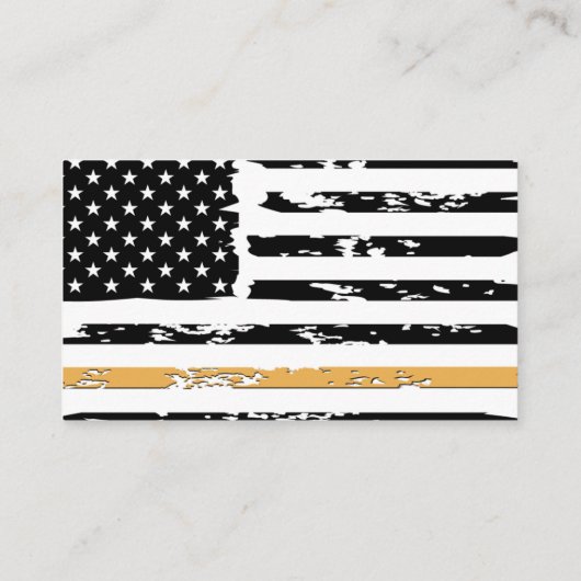 911 Verzending Dunne gouden lijn Visitekaartje (Achterkant)