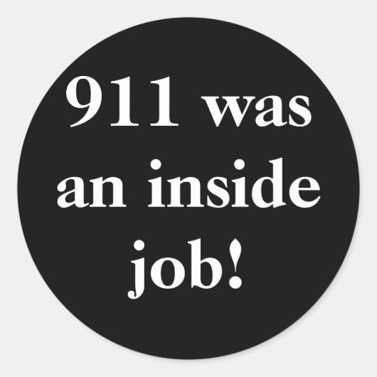 911 was een inside job! sticker (Voorkant)