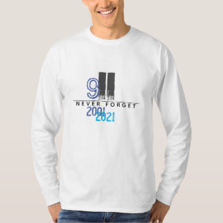911 WTC Blue Vergeet nooit 20e Jubileum T-shirt