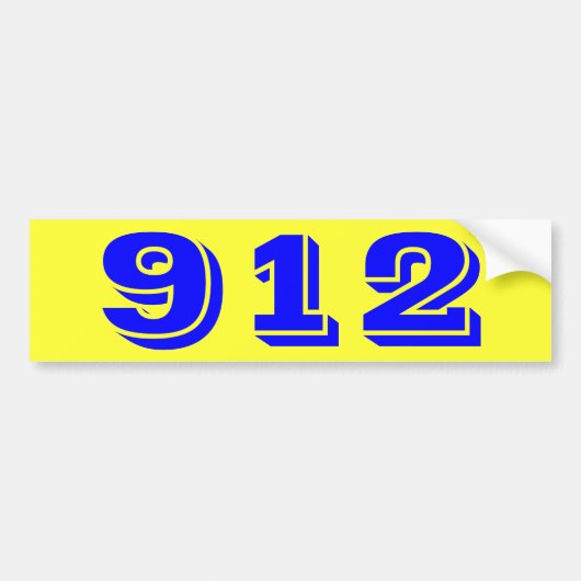 912 Nine Twelve Bumper Sticker (Voorkant)