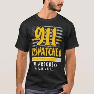 918 Verzender Dunne Gouden Lijn 911 Verzender binn T-shirt