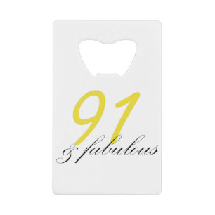 91 & Fabulous Kredietkaart Flessenopener