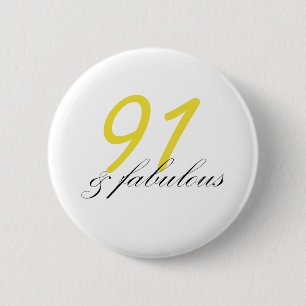 91 & Fabulous Ronde Button 5,7 Cm