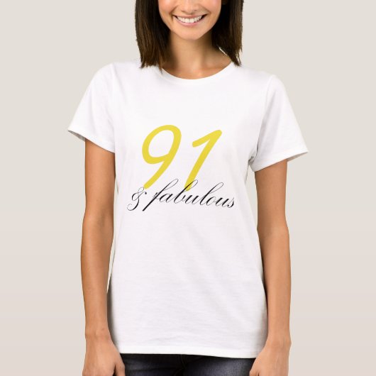 91 & Fabulous T-shirt (Voorkant)