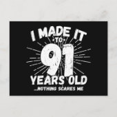 91 Jaar Oude Sarcastische Meme Leuk 91e Verjaardag Briefkaart (Voorkant)