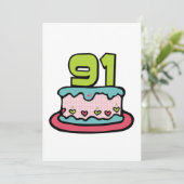 91 jaar oude vogelbeker kaart (Staand voorkant)