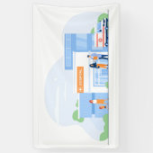 91 x 152 cm spandoek (Verticaal)