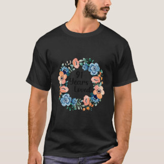 91 Years Loved Mom Grandma 91 91St T-shirt
