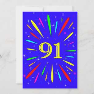 91e uitnodiging van de Birthday Party