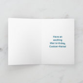 91e verjaardag: Leuke regenboog #, aangepaste naam Kaart (Binnen)