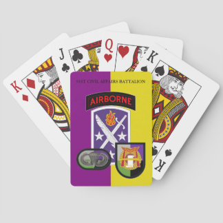 91STE BATTALION-SPEELKAARTEN VOOR BURGERLIJKE ZAKE POKERKAARTEN