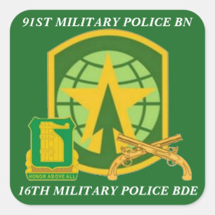 91STE MILITAIRE POLITIE BN 16E MP BDE STICKERS