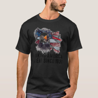 91ste verjaardag van Amerika geweldig sinds 1931 T-shirt