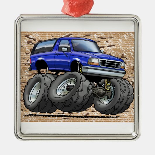 92-96 Blue Bronco Metalen Ornament (Voorkant)