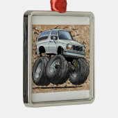 92-96 White Bronco Metalen Ornament (Rechts)