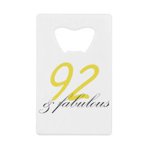 92 & Fabulous Kredietkaart Flessenopener